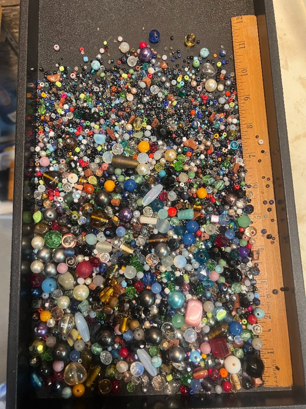 1 pound glass craft bead mix Lot 11